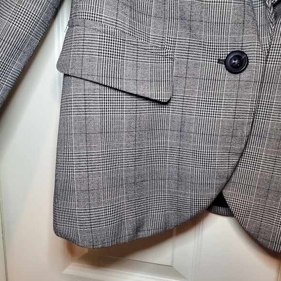 Style & Co. Women’s Noble Plaid Polyester Blend Blazer Jacket Sz 4 - Picture 3 of 9